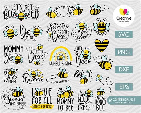 Bee Quotes SVG Bundle | Creative Vector Studio