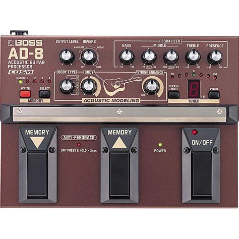 Boss AD-8 Acoustic Guitar Multi Effects Pedal | Musician's Friend