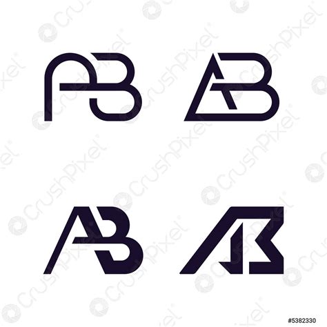 AB logo Vector modern letter design concept - stock vector 5382330 ...