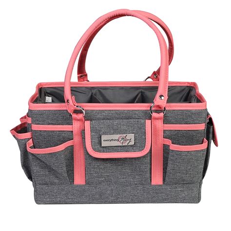 Everything Mary Craft Bag Organizer Tote, Coral - Walmart.com - Walmart.com