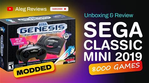 Sega Genesis mini modded with 8000 Games - unboxing and review #sega # ...