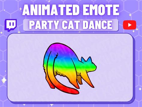 Animated Kawaii Rave Cat Dance Emote Twitch Discord Stream Fantasy ...