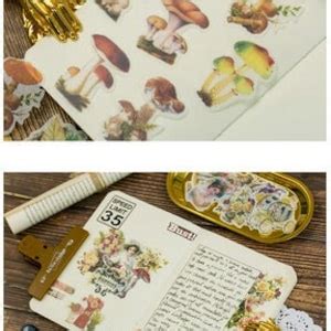 60PCS Washi Stickers Pack, Vintage Journaling Stickers Pack, Old Memory ...