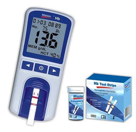 Mission Hb Meter And Strips for Hospital at ₹ 3299 in Ahmedabad | ID ...