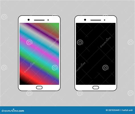 Elegant Design Back and Front Phone Mobile Stock Vector - Illustration ...