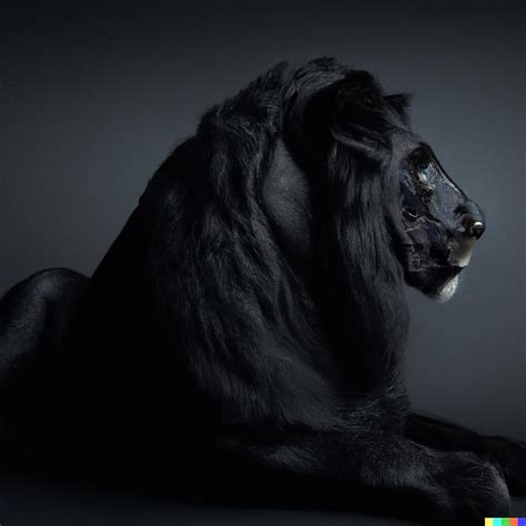 Black Lion #3 Digital Art by AI X Art | Pixels