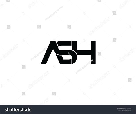 Ash Original Monogram Logo Design Stock Illustration 1667809723 ...