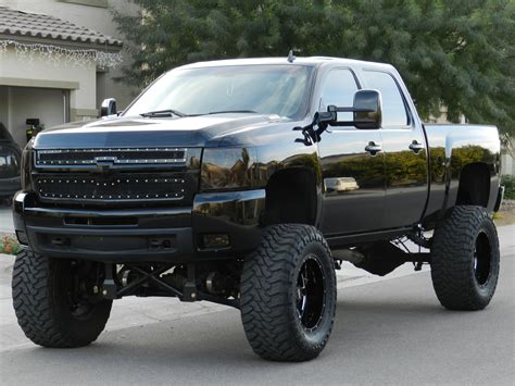 nice black lifted Chevrolet Silverado | Jacked up trucks, Best pickup ...