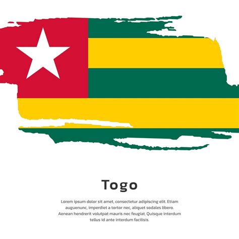 Illustration of Togo flag Template 13371321 Vector Art at Vecteezy