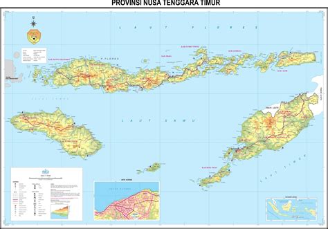 AMAZING INDONESIA: EAST NUSA TENGGARA PROVINCE MAP