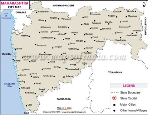 Map of Maharashtra Cities | Map, City maps, Maharashtra