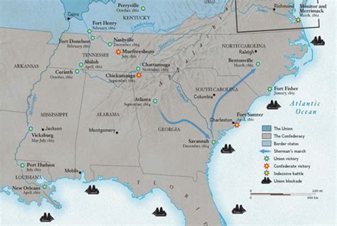 United States Map Of Civil War Battles - Freddi Bernardina