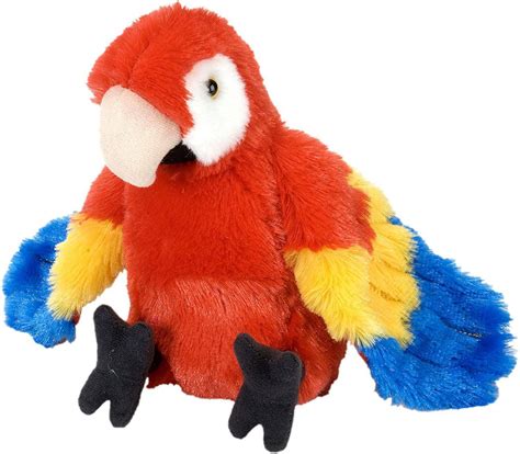 Wild Republic Scarlet Macaw Plush, Stuffed Animal, Plush Toy, Gifts fo ...