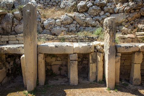 The ancient Ggantija Temples on Gozo, Malta