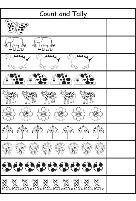 Tally Chart Worksheets for Kids | Activity Shelter