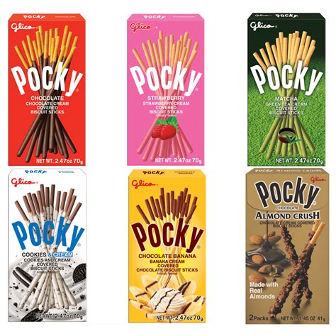 Pocky 70g Biscuit Sticks Chocolate Strawberry Coockie N Cream Matcha ...