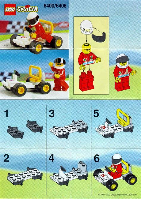 LEGO GO-KART Instructions 6400, Town | Lego activities, Lego pictures ...