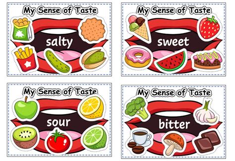 Sense of Taste Printables for Preschoolers. TeachersMag.com