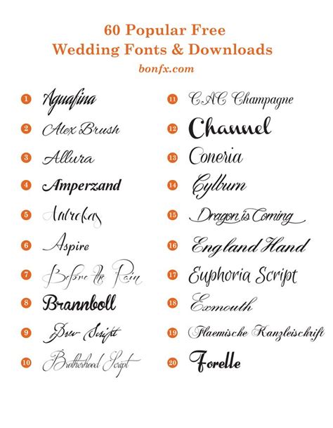 60 Popular Free Wedding Fonts Free Wedding Fonts, Wedding Script Fonts ...