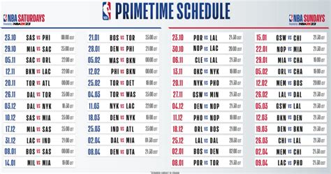 NBA announces games airing primetime in Europe - Eurohoops