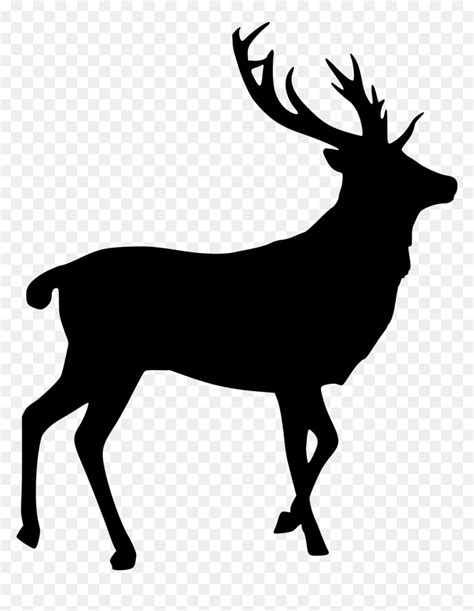 Deer Silhouette , Png Download - Elk Silhouette, Transparent Png - vhv