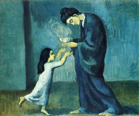 File:Pablo Picasso, 1902-03, La soupe (The soup), oil on canvas, 38.5 x ...