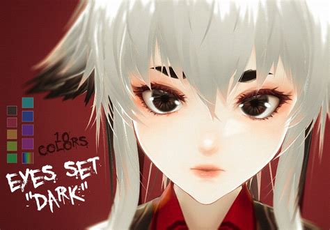 Vroid - Eyes set "Dark" [10 color] - alqmia - BOOTH