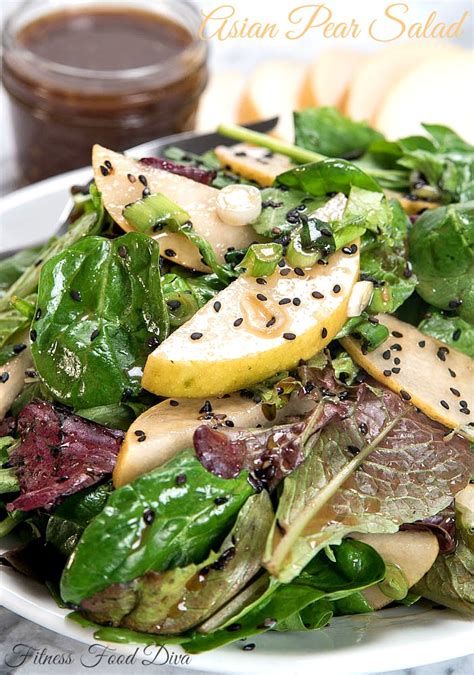 Asian Pear Salad | Fitness Food Diva