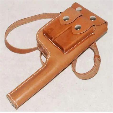 Collectiable WW2 GERMAN MAUSER C96 BROOMHANDLE LEATHER HOLSTER GM008-in ...