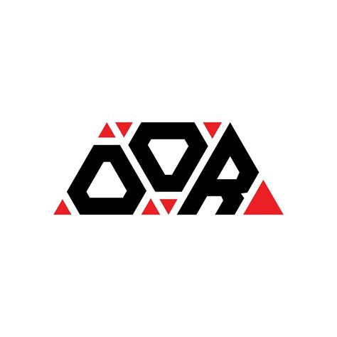 OOR triangle letter logo design with triangle shape. OOR triangle logo ...