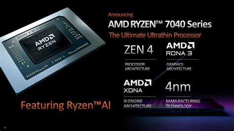 AMD Ryzen 7040 mobile processors: Zen 4 cores, RDNA3 graphics and ...