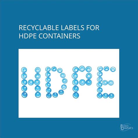 HDPE Labels - Recyclable Labels For HDPE Containers in 2023 | Recycling ...