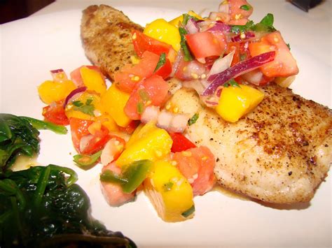 Mrs. Paleo: Grilled Hake with Mango Salsa