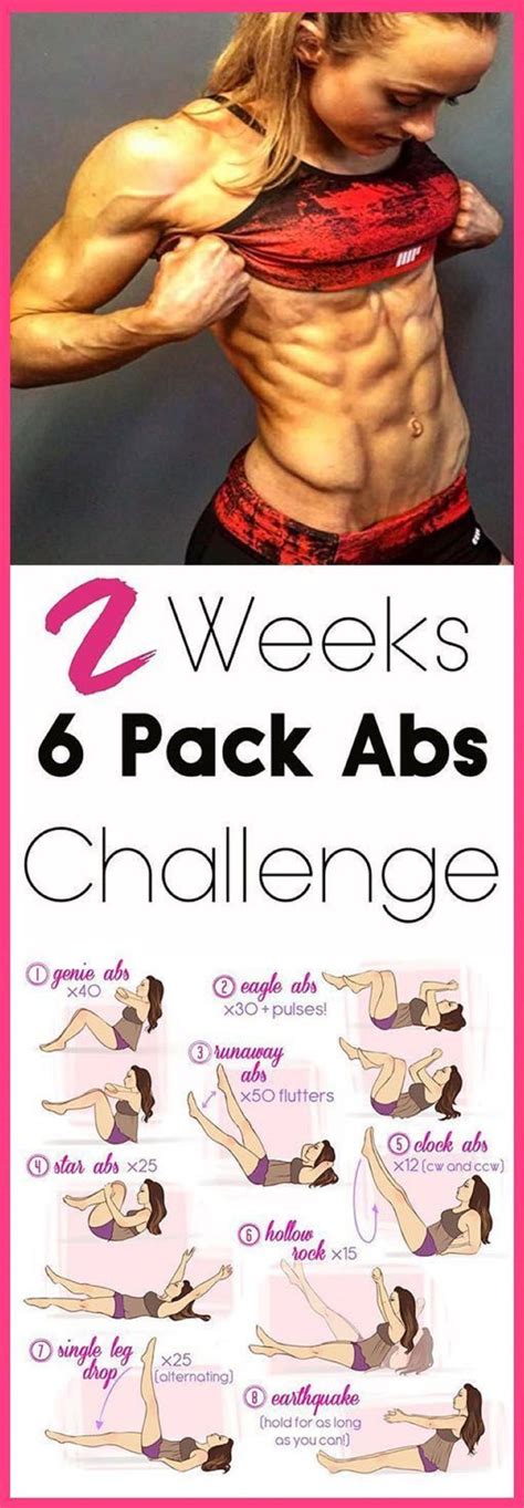 Pin by Nikki Young on exercise | Ab workout challenge, 6 pack abs ...