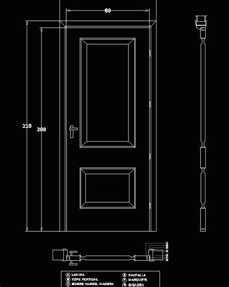 Detail Wooden Door DWG Detail for AutoCAD • Designs CAD