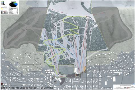 Snow King Resort ski map | Snow king resort, Ski area, Mountain resort