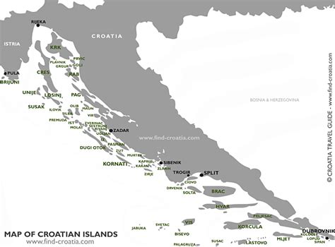 Croatian Islands and Archipelagos - Find-Croatia.com