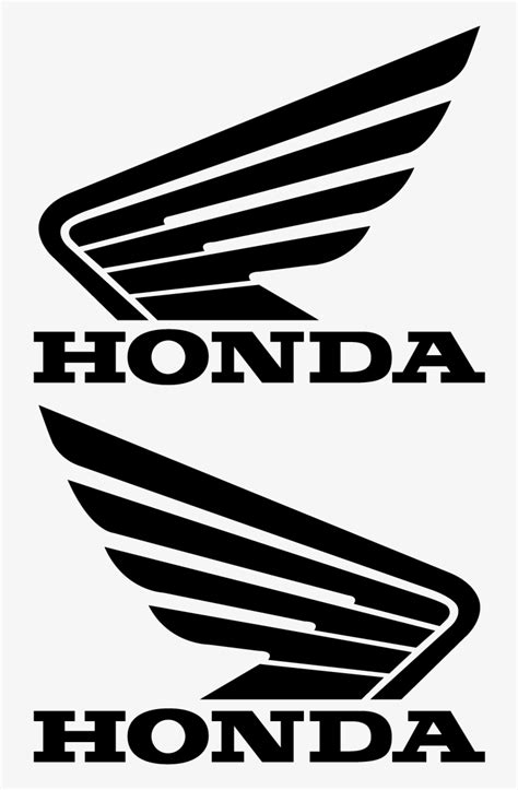 Honda Wing Logo Decal Sticker Vector - Logo De Honda Motos Transparent ...