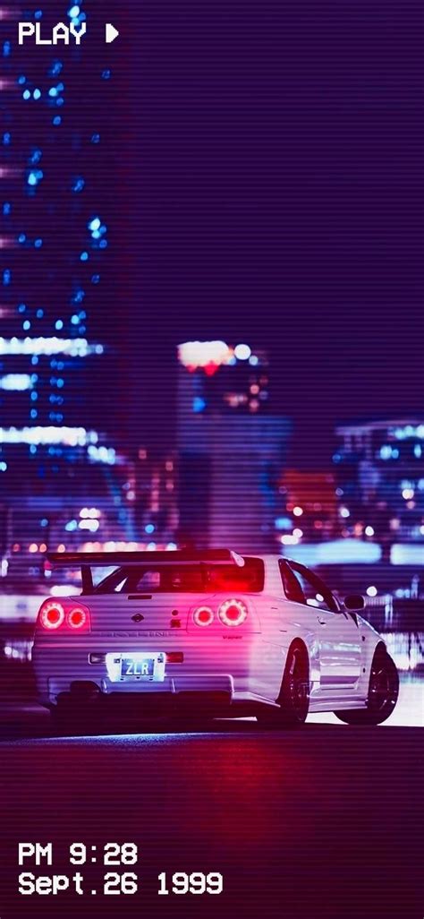 #jdm #r34 #nissan #neon #wallpaper #cars #japan Car Iphone Wallpaper ...