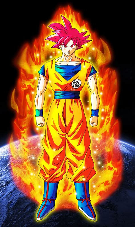 Goku Super Saiyan God Wallpapers - Wallpaper Cave