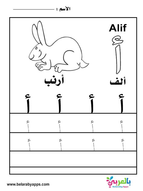 Alif Ba Ta Writing Worksheet / 944 Child Writing Arabic Stock Vectors ...