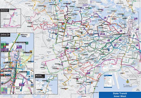 Sydney suburbs bus map