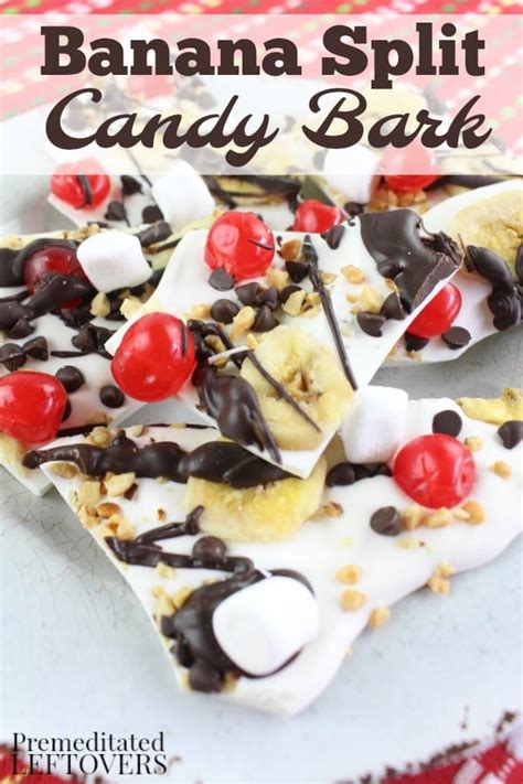 Banana Split Candy Bark Recipe