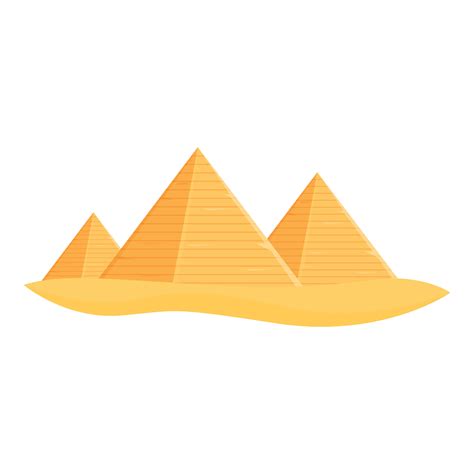 Great pyramid icon cartoon vector. Egypt desert 14317305 Vector Art at ...