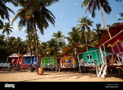 beach and beach houses in Goa Stock Photo - Alamy