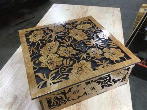 Amazing laser-cut wooden box | laser cut wood free download - Free Vector