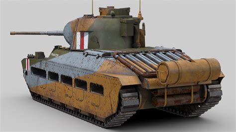 British Matilda 2 Tank 3D Model - TurboSquid 1704484