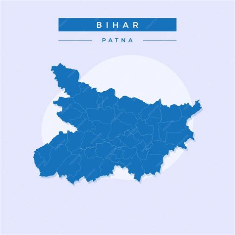 Premium Vector | National map of Bihar Bihar map vector illustration ...