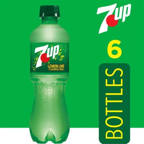 7UP Lemon Lime Caffeine-Free Soda Bottles, 6 pk / 16.9 fl oz - Kroger