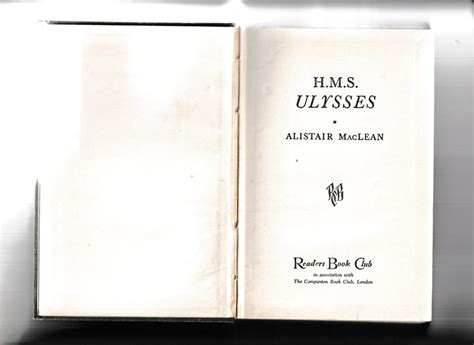 Book, Readers Book Club, H.M.S Ulysses, 1957